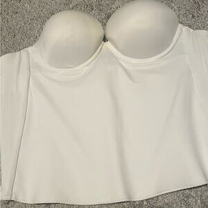 White Strapless Corset